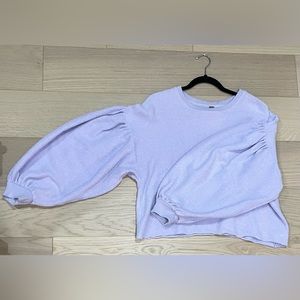 FREE PEOPLE BUBBLE SLEEVE SWEATER